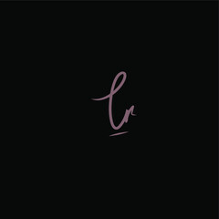 ln initial handwritten logo for identity