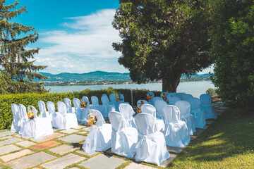 outdoor wedding ceremony scenery