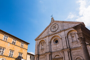 Fototapeta na wymiar イタリア　ピエンツァの大聖堂 