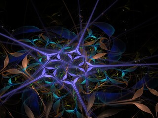 Imaginatory fractal background Image