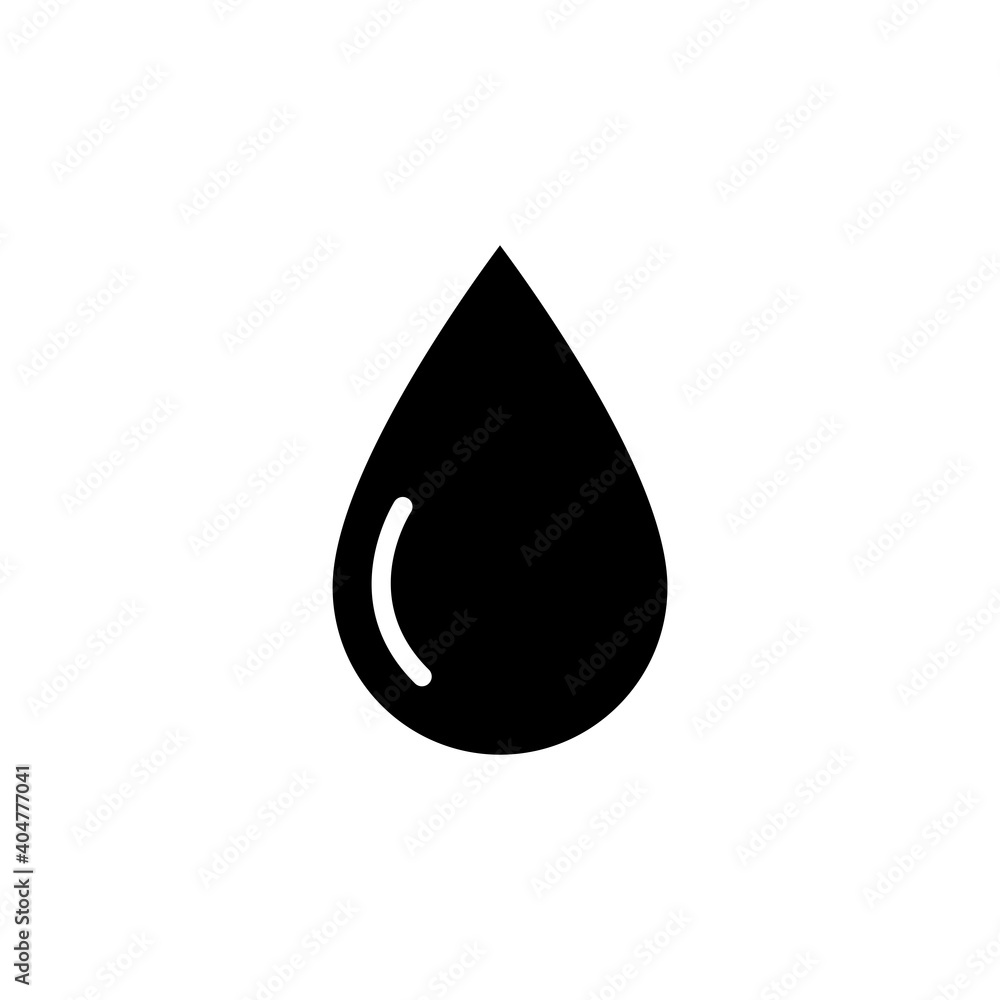 Poster water drop icon. simple design editable. design template vector