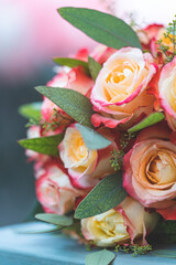 roses and flowers of various kinds, details