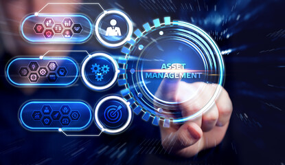 Asset management. Business, Technology, Internet and network concept.