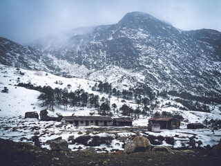 Winter landscapes in Arunachal pradesh India