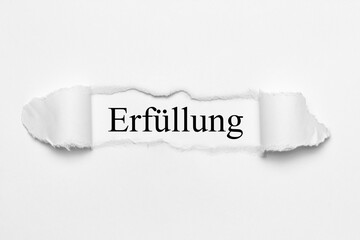 Erfüllung