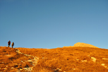 Mountain Path. Italian Alps Hiking 