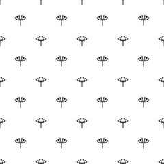 Floral Seamless pattern texture with berries branches in black and white.