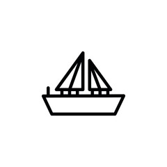 Boat icon vector eps