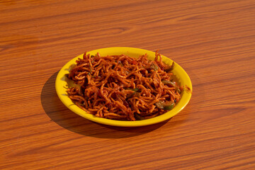 Indian Famous Mumbai Tasty Fast Food Spicy Chinese Bhel