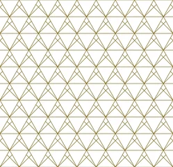Photo sur Plexiglas Style japonais Motif géométrique sans couture basé sur le style japonais Kumiko.