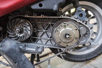 Automatic CVT transmission of scooter mortorcycle repair belt and clutch