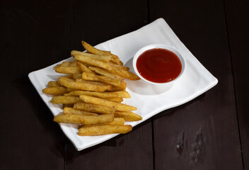 Homemade Baked Potato Spicy French Fries or Simply Fries