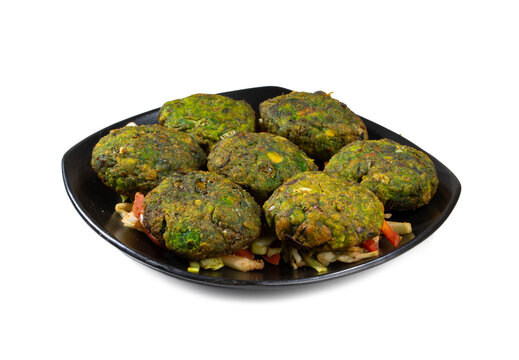 Hara Bhara Kabab or Kebab is Indian Vegetarian Snack Served With Chutney