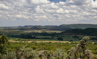 Fototapeta na wymiar Lindesquedrif valley, Free State, South Africa 