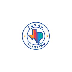 logo design paint texas vector