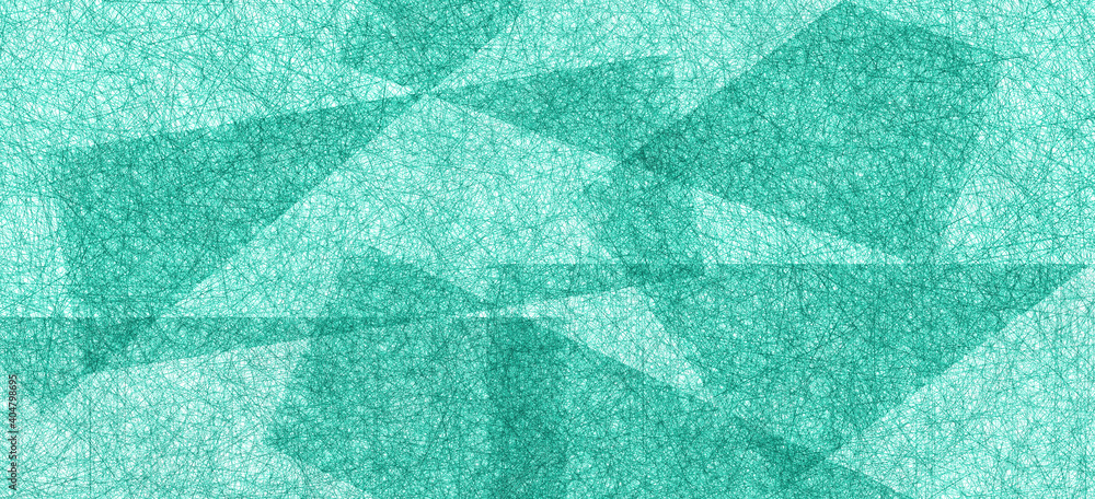 Poster abstract turquoise background with layers of rectangles in modern abstract pattern with texture