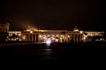 Fototapeta na wymiar The city of Vienna during night