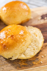 Baking brioche buns