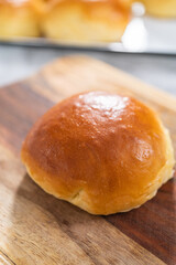 Baking brioche buns