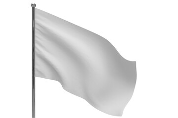 White flag on pole icon