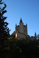 Fototapeta na wymiar Castillo del Alcázar de Segovia, España