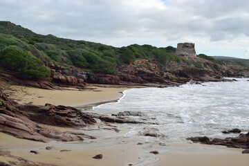 Vista della spiaggia di Porto Ferro