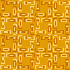 Flat Abstract Seamless Pattern In Retro Style To Decorate Any Surfaces.