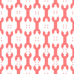 Chain like abstract red decorative seamless vector graphic isolated