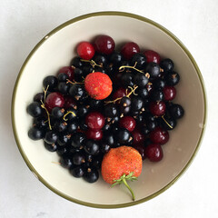 berries on a plate