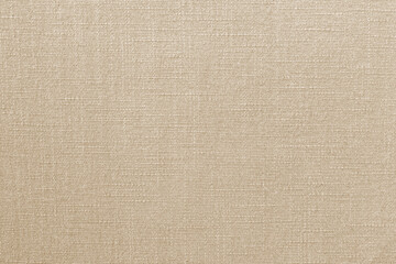 Brown linen fabric texture background, seamless pattern of textile.