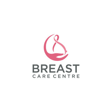 logo design breast care vector