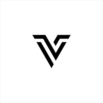 Geometric Initial V ,VV Letter Logo Design