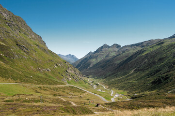 Hiking in the mountains in Silvretta, Austria