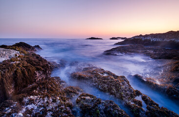 Rocky coast at Mirbat, Oman