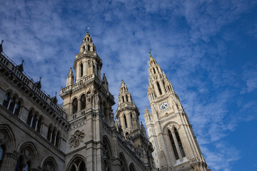 Fototapeta premium Das Rathaus in Wien, Österreich