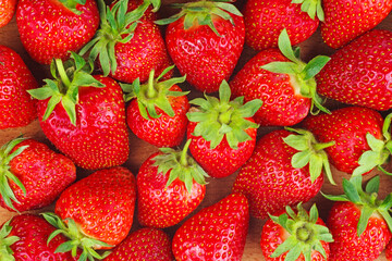 Ripe tasty fresh strawberries.Food background.