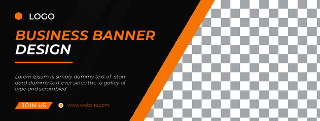 Corporate cover or web banner template design