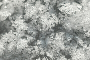 Makro Aufnahme von Schnee
