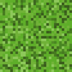 Pixelhintergrund. Das Konzept des Spielhintergrunds. Hintergrund mit quadratischen Mustern. Minecraft-Konzept. Vektor-Illustration. Hellgrüner Vektor abstrakter strukturierter polygonaler Hintergrund
