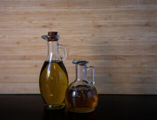 olive sunflower oil glass bottle salad