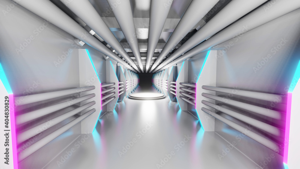 Poster abstract science and technology architecture