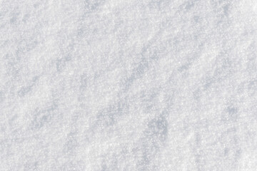 Fototapeta premium White clean shiny snow background texture. fresh snow seamless texture. snowy surface closeup