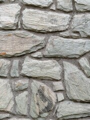 Close up of gray old stone textured pattern