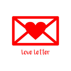 envelope with heart, heart in envelope, Love letter, Love email