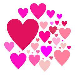 heart shape, valentine pattern, valentine background with hearts, valentine hearts background