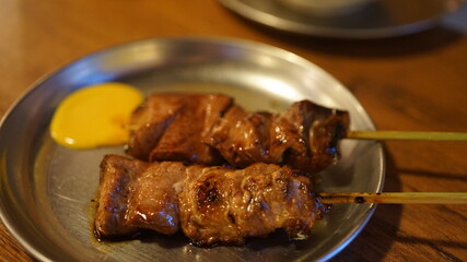 Motsuyaki - Innards kebab 