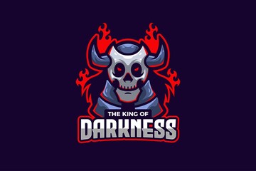 The King of Darkness E-sport Logo Template