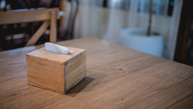 Wooden Tissue Box