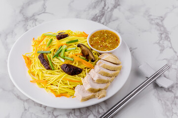 Fried vegetarian shou noodles