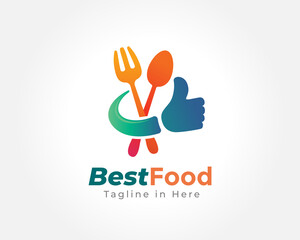 best good food service taste meal logo design illustration inspiration